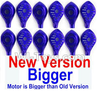 HuaJun Toys W609-7 W609-8 Parts-09-02 Upper and bottom motor cover-Blue(6 set),HuaJun Toys W609-7 W609-8 RC Hexadcopter Drone Spare Parts,HJ Toys W609-7 W609-8 Accessoriess Replacement